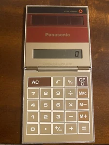 Panasonic JE-370U-Rot Solarzelle Kompaktrechner mit Box - funktioniert, getestet - Bild 1 von 6