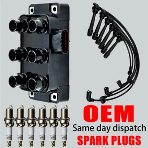 OEM Ignition Coil & Iridium Spark Plug & Wire For Ford Explorer Mazda 4.0L FD480 - Picture 1 of 17