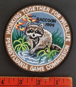Raccoon 1999 Hunting Pennsylvania Game Commission Patch - Picture 1 of 2