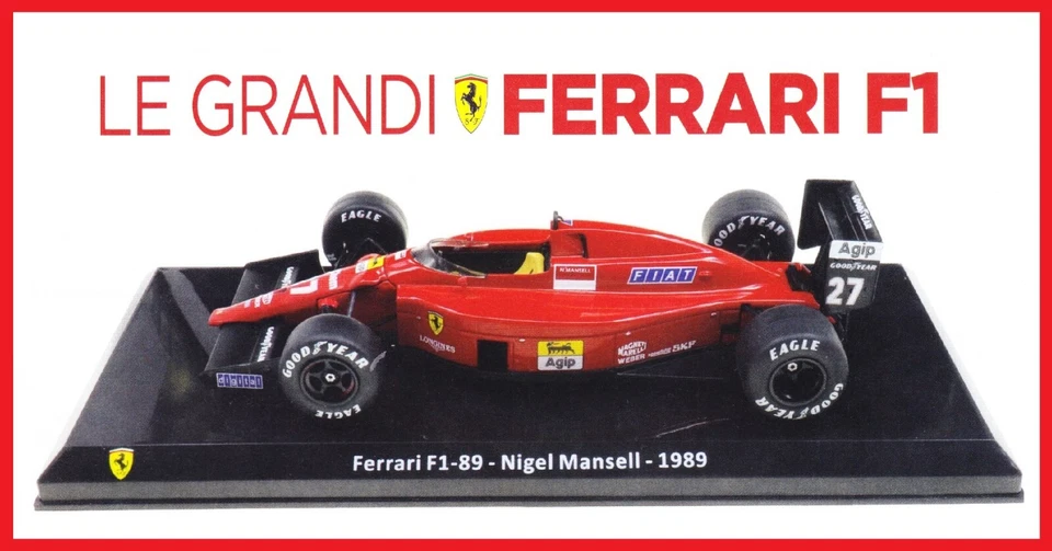 FERRARI F1 1989 - F1-89 / 640 : Nigel MANSELL - Winner GP Brasil - 1/24 Die-cast - Immagine 1 di 1