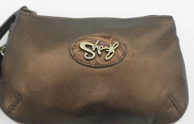 Bolso Muñequera Sharif Cuero Bronce Perlado Muy Buen Estado Foto 1 de 4