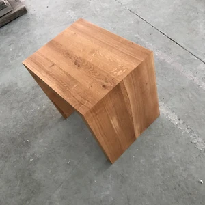 Designer Hocker Eiche Wild massiv Holz Sitzhocker NEU Stuhl Sitzbank Couchtisch - Bild 1 von 12