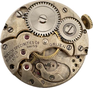 Vintage Gruen Watch Specialties Mechanical Ladies Wristwatch Movement for Parts - Picture 1 of 4