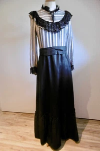 ANCIEN COSTUME STYLE BELLE ÉPOQUE FAÇON DOWNTON ABBEY ROBE CRÉÉE ANNÉES 1920/30 - Imagen 1 de 10