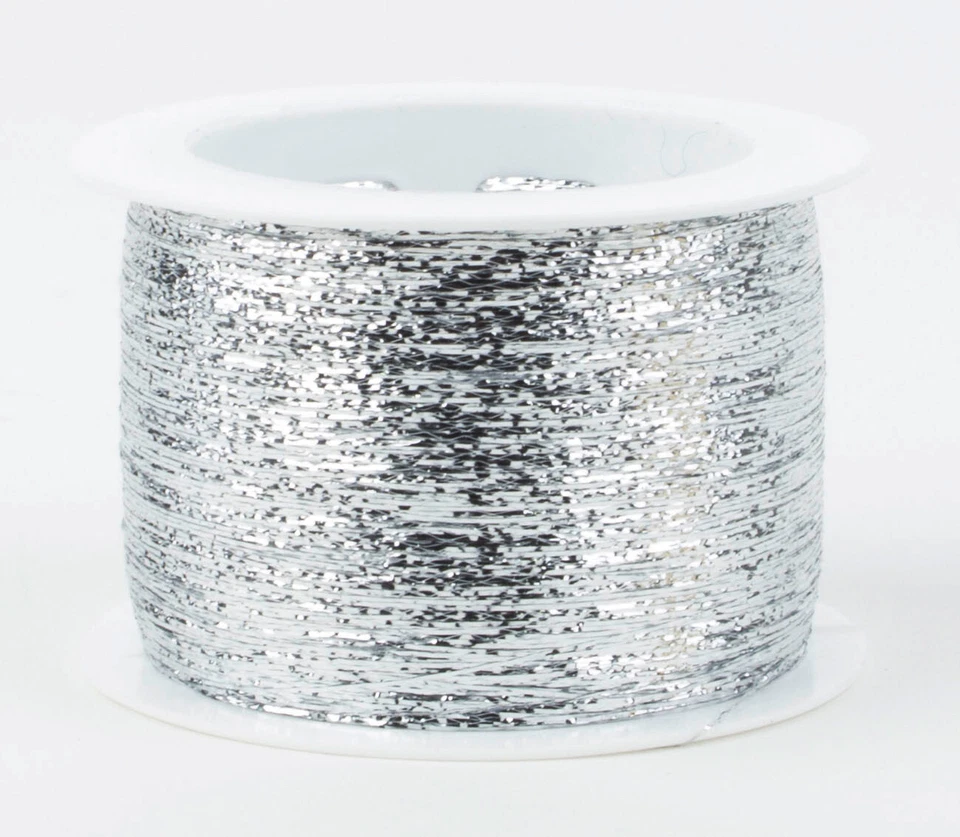 Glitzer Beilaufgarn Woolly Hugs 301 Silber 1000 M