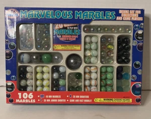 Vintage (1997) IMPERIAL MARVELOUS 106 MARBLES DELUXE SET NO. 3717 Some Box Wear - Picture 1 of 3