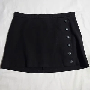 Falda informal de 1/4 con cremallera estilo botón delantero negra talla grande Maison Jules para mujer - Imagen 1 de 8