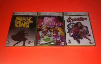 Sealed Burger King Xbox 360 Game Lot! Sneak King, Big Bumpin & Pocket Bike Racer