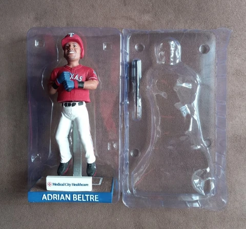 2017 Texas Rangers 4-29-17 SGA Adrian Beltre Dancing Legs Bobblehead W/ Package Cover