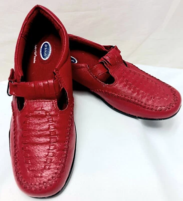 Red Leather DR. SCHOLLS Double Air-Pillo Insole Oxfords-Women's 6.5M - Image 1 of 4