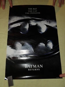 SET OF 4 - BATMAN RETURNS ORIGINAL 1992 Keaton Pfeiffer DeVito 13.25x19.75 great - Picture 1 of 5