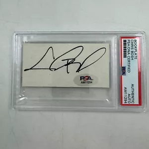Autographed/Signed Graded Chris Bosh Bookplate Cut Authentic PSA/DNA COA - Picture 1 of 2