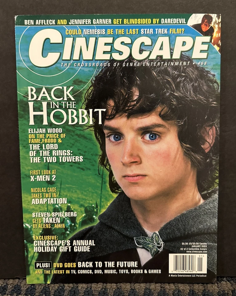 2003 January Cinescape Magazine, The Hobbit, Elijah Wood (B22) - Image 1 of 2