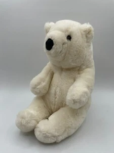 Seltener Russ Berrie Snowy Stofftier Eisbär 436 Korea weiche Nase Plüschtier 11 Zoll sitzen - Bild 1 von 13