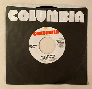 MICK TAYLOR Leather Jacket Columbia vinyl 45 rpm 7" promo single Rolling Stones - Bild 1 von 2