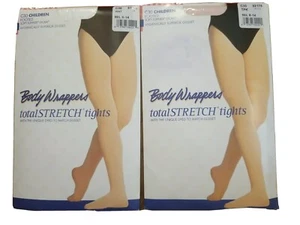 Footed Tights Body Wrappers C30 M/L (8-14) White Pink Lot of 2 - Picture 1 of 6