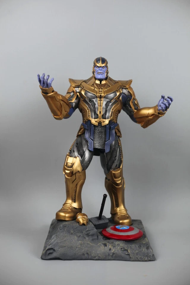 36cm Thanos Painted Resin Action Figure Model Statue Ornament Collection Decor - Image 1 of 4