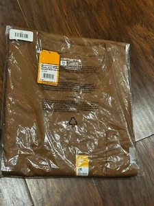 NUEVO Carhartt Camiseta Suelta Peso Pesado Manga Corta Bolsillo 2XL Alto Marrón - Imagen 1 de 3