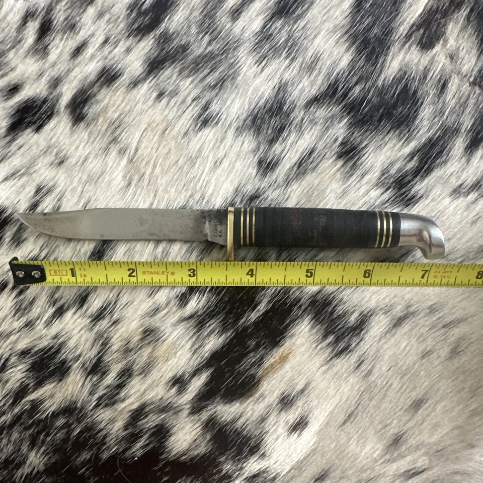 CUCHILLO DE PÁJARO Y TRUCHA VINTAGE CAMILLUS N.Y. EE. UU. 1006 HOJA FIJA 1940’S-1950’S Foto 1 de 4