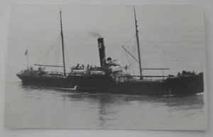 Steamship Steamer ATLAS real photo postcard RPPC - Picture 1 of 2