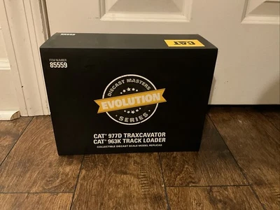 Carregadeira de esteira Diecast Masters Evolution Series Cat 977 e carregadeira de esteira Cat 963K - Imagem 1 de 4
