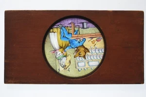 Wolf & The Lamb - Hand Painted Wooden Lantern Slide - Carpenter & Westley - Picture 1 of 2