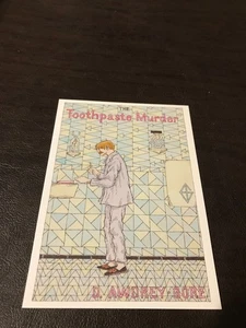 CARTOLINA NON SPEDITA ART 4X6 - EDWARD GOREY -AMERICANA - L'OMICIDIO DEL DENTIFRICIO - Foto 1 di 2