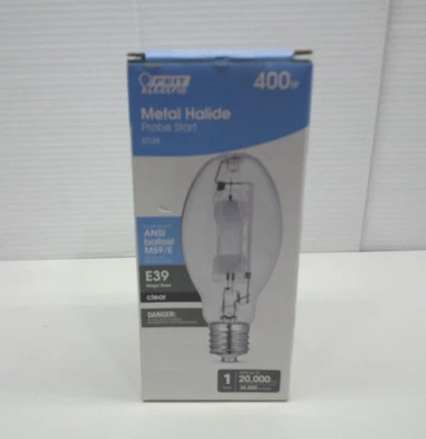 NEW Feit Electric 400-Watt Clear Metal Halide Probe Start ED28 Shape - Image 1 of 4