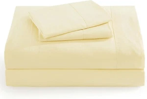 Knit Jersey 100% Cotton Sheet Set Soft and Comfy - Twin Extra Long, TXL 15" D... - Picture 1 of 8