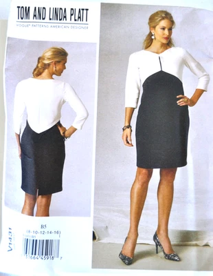Schnittmuster Vogue V 1431 Designerschnitt Gr. 8 - 16 Kleid Cocktailkleid neu - Bild 1 von 2