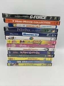 14 Walt Disney Pixar Dreamworks DVD Movie Lot Animated Cartoon Family Children - Picture 1 of 6