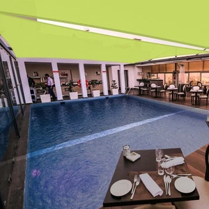 Sun Shade Sail 23x22FT 97% UV Block Rectangle Canopy Patio Pool Apple Green - Picture 1 of 11