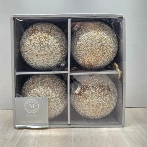 Martha Stewart Home 4er Set Perlen Glas Ornamente - Bild 1 von 5