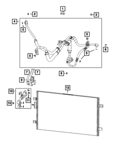Genuine Mopar A/C Jumper Line 68612387AC - Picture 1 of 1
