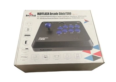 Mayflash F300 Arcade Fight Stick for Switch, Xbox Series X/S,PS4,PS3,Xbox One,PC - Image 1 of 4