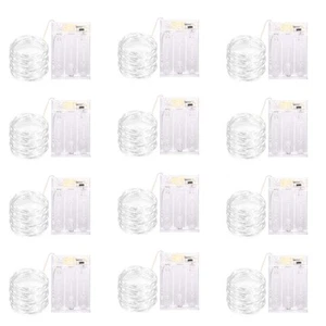 12 Pack Led Fairy Lights Battery Operated String Lights with Timer Waterproof... - Picture 1 of 6