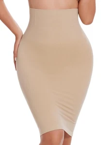 Shapewear Slip for Under Dresses Half Slip Tummy Control Dress Seamless Skirt... - Bild 1 von 5