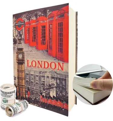 AZ-HOMEY Genuine Paper Transfer Book Safe Secret Hidden Safe Combination Lock Included...