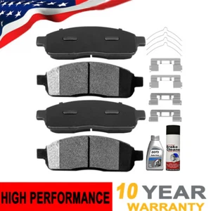 Front Brake Pads w/Hardware for 2004-2008 Ford F-150 Lincoln Mark LT 2006 - 2008 - Imagen 1 de 6