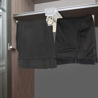 22-Arm Beige Steel Pull-Out Pants Hanger for Organized Closets - Image 1 of 4