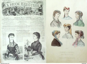 La Mode illustrée journal + gravure associée 1868 # 16 - Imagen 1 de 3