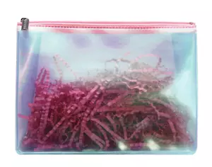 1x Sephora Pink see through Makeup Cosmetic Bag / Pouch / Case, Brand New! - Bild 1 von 8