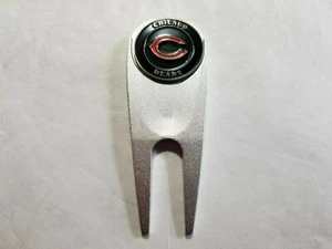 Marcador de pelota de golf/Chicago Bears de doble cara con herramienta Divot - ¡Nuevo!! - Imagen 1 de 2