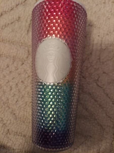 STARBUCKS REGENBOGEN NIETEN SOMMER PRIDE MONTH TUMBLER 011112551 KEIN STROHHALM/DECKEL - Bild 1 von 2
