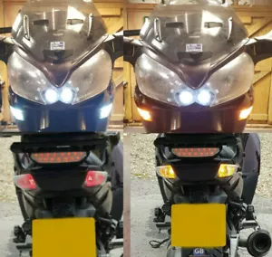 Indicador Switchback delantero y trasero GTR 1400 Concours DRL LED Plug and Play - Imagen 1 de 9