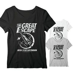 T-shirt donna Great Escape Space Fly retrò GS2420 - Foto 1 di 1