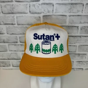 Vintage Sutan + Herbicide Snapback Trucker Hat Adjustable SH Cap - Picture 1 of 6