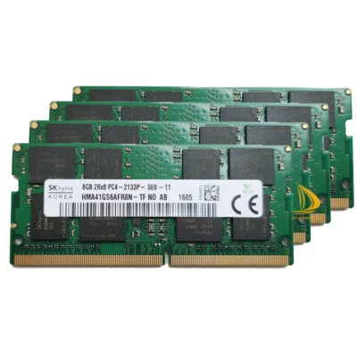 SK Hynix 4x 8GB 2Rx8 PC4 2133P DDR4 17000Mhz 260Pin SODIMM Laptop Memory - Image 1 of 4