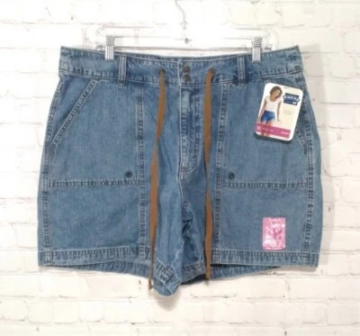 Pantalones Cortos Riders By Lee Mujer 18M Cinturón Carga Lavado Medio Piedra  Foto 1 de 4