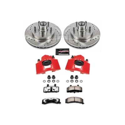 Kit de frenos de disco PowerStop - Delantero - Se adapta a Chevrolet Tahoe 1998-2000, GMC Yukon 199 Foto 1 de 4